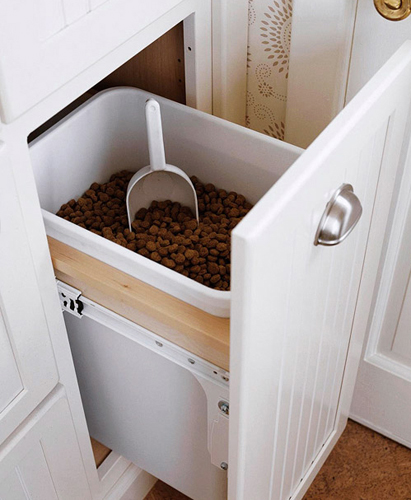 Dog food cabinet